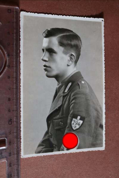 Portrait Mann vom Reichsarbeitsdienst Abteilung 294 / 7